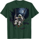 Astronaut Sitting on a Swing in Space Stars Moon T-Shirt - T-Shirt | Forest