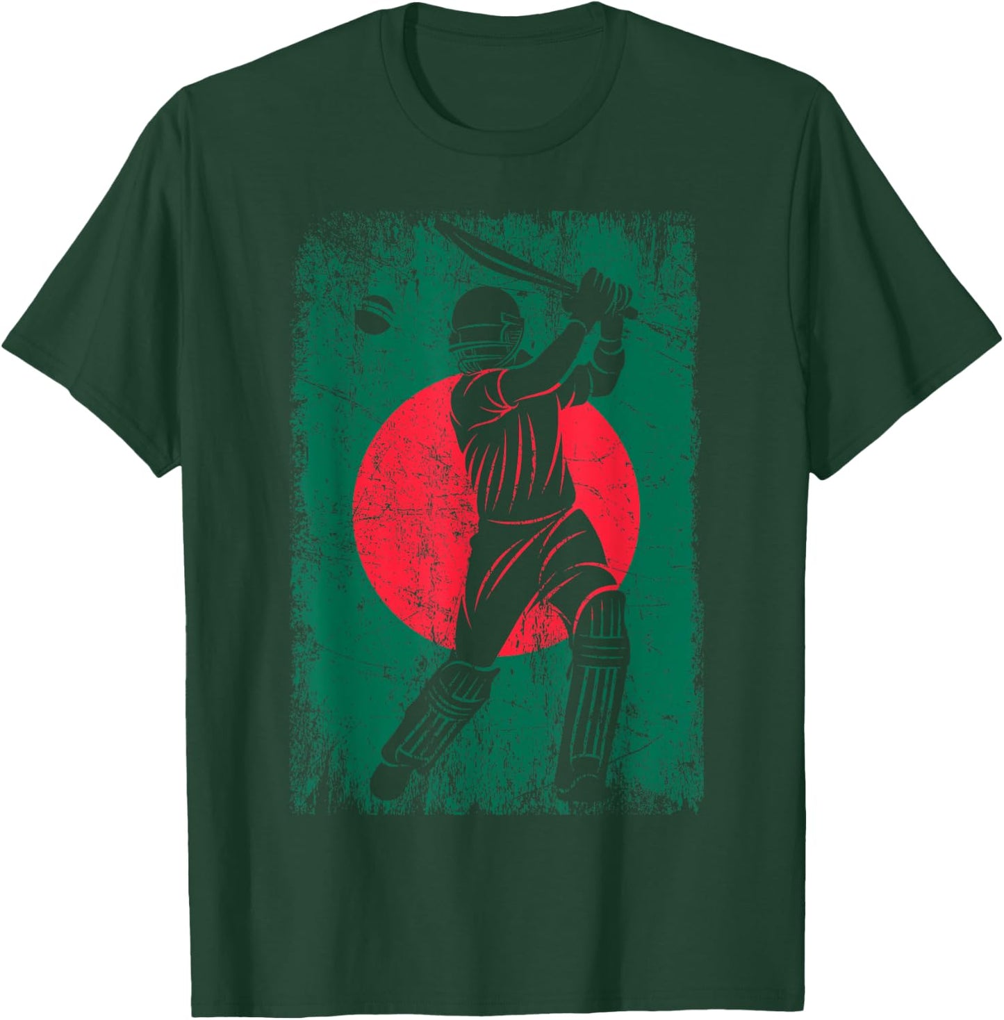 Bangladesh Flag Cricket Jersey Fan Player Coach T-Shirt - T-Shirt | Forest