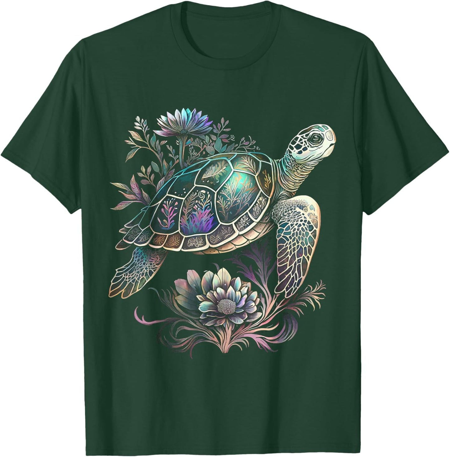 Sea Turtle Beach Lover Ocean Animal Graphic Novelty T-Shirt - T-Shirt | Forest
