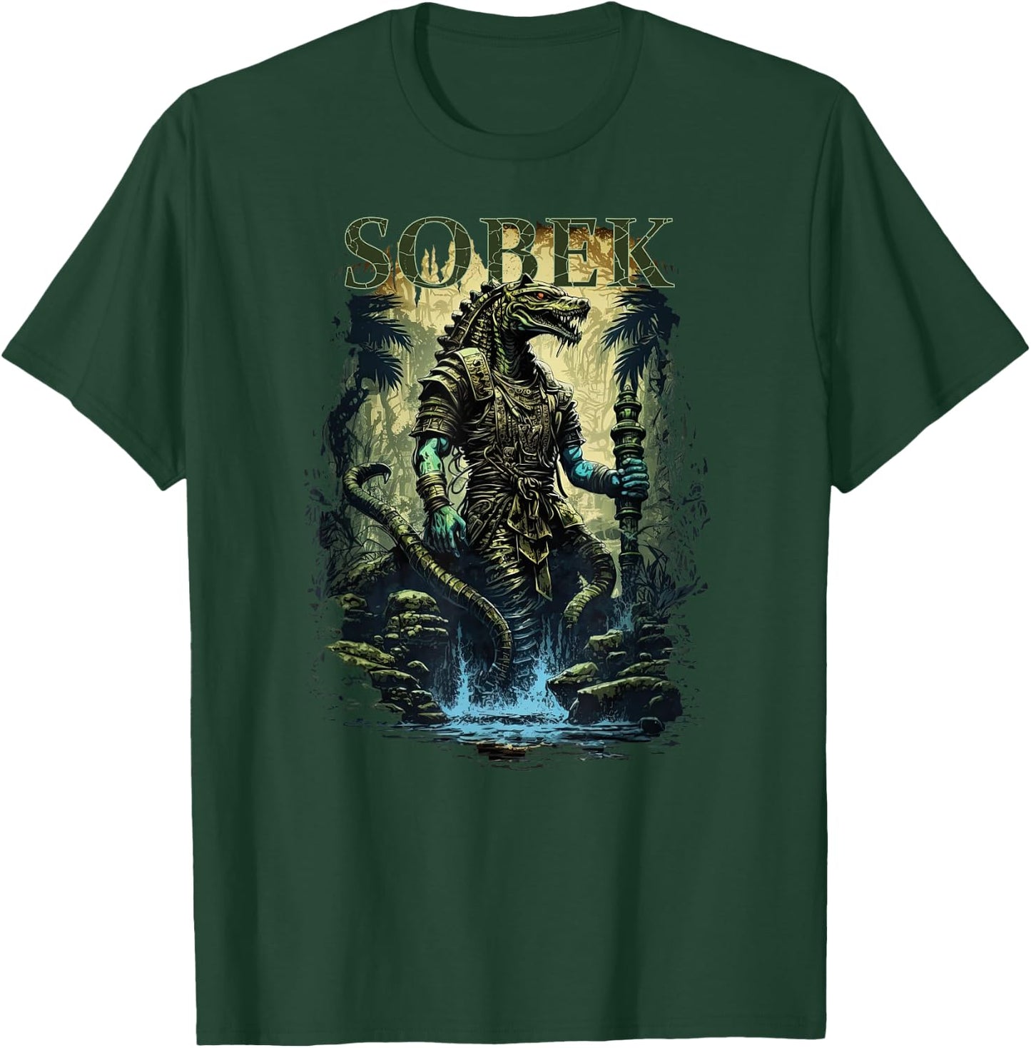 Sobek Ancient Egyptian God Of The Nile Egypt Mythology Item T-Shirt - T-Shirt | Forest