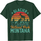 Glacier National Park Montana Moose Goat Hiking T-Shirt - T-Shirt | Forest