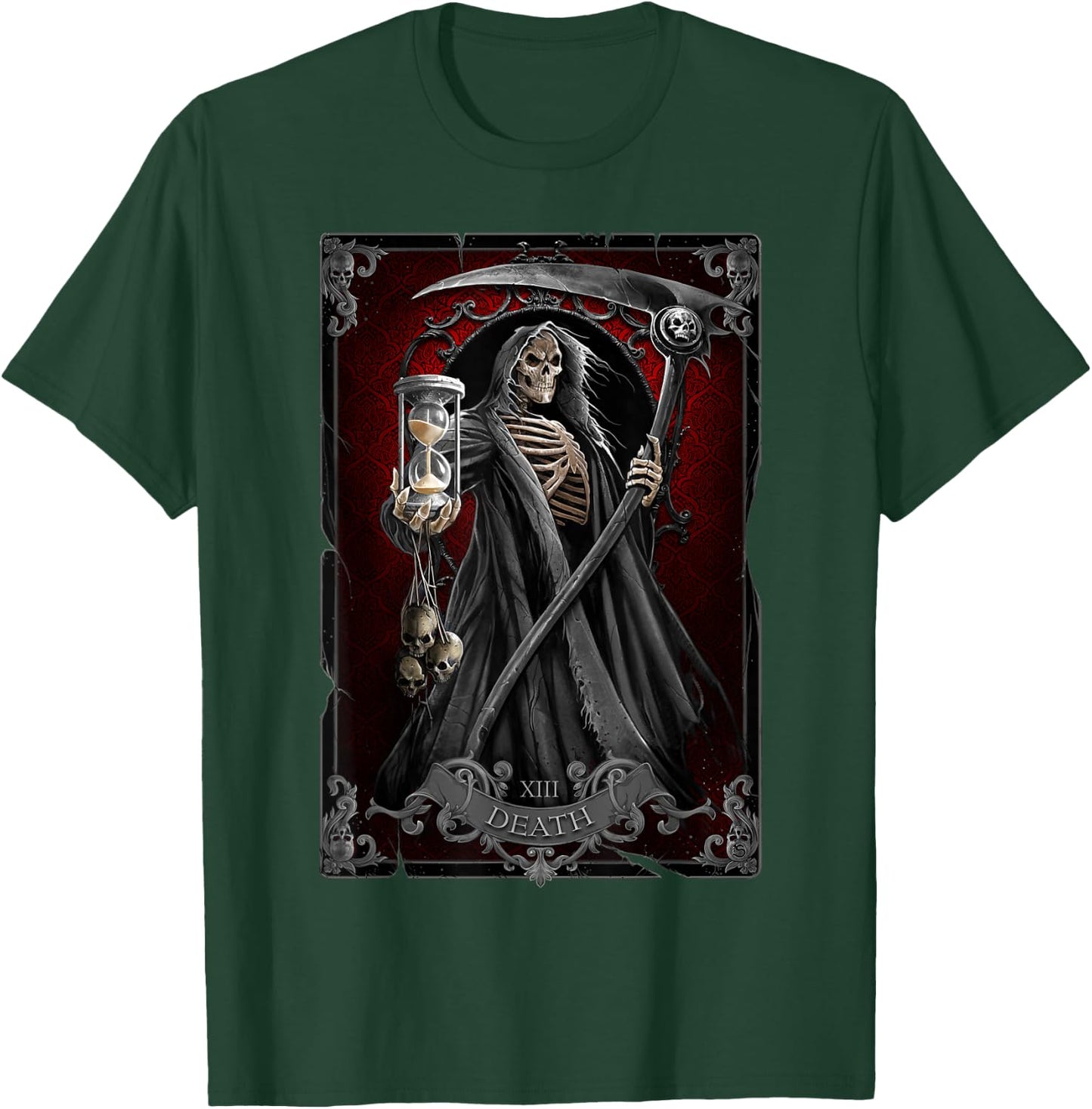 Spiral Original - Death Tarot - Gothic Reaper T-Shirt - T-Shirt | Forest