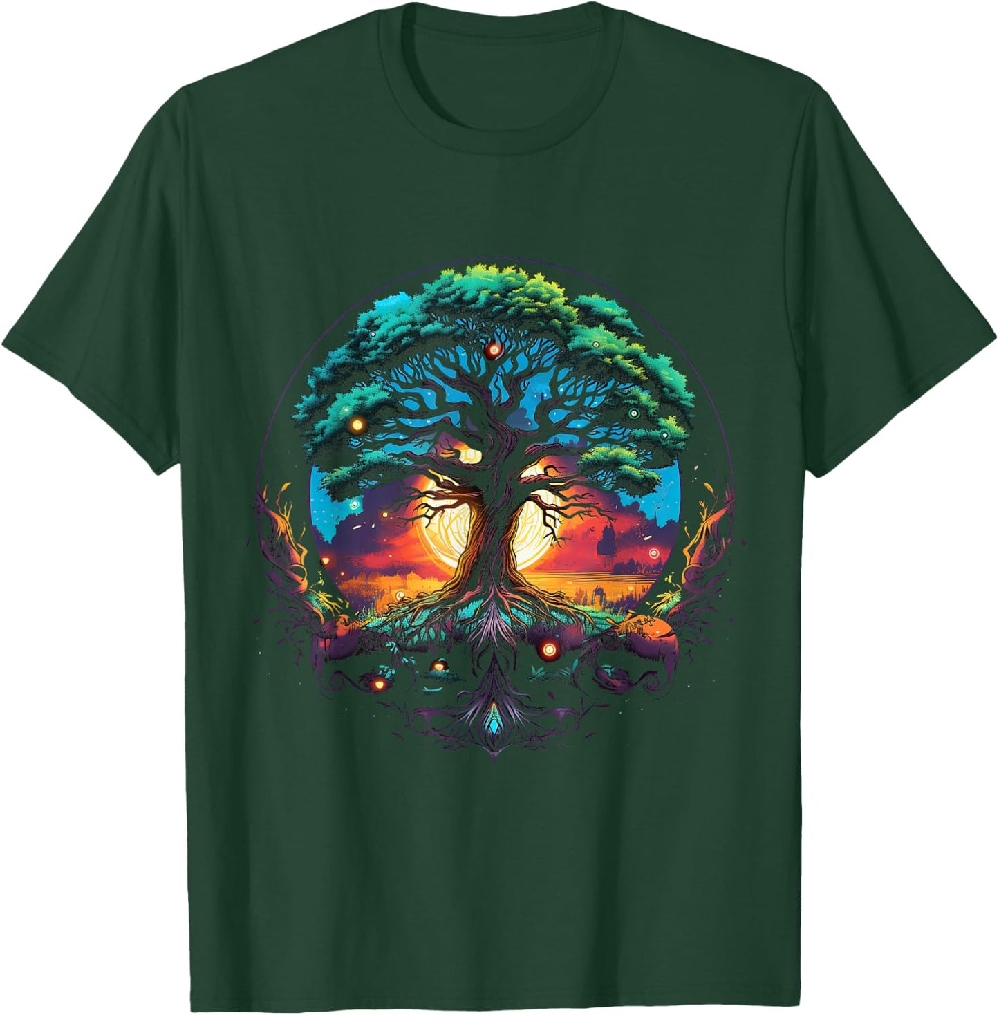 Tree of Life Viking Midgard Thor Walhalla T-Shirt - T-Shirt | Forest