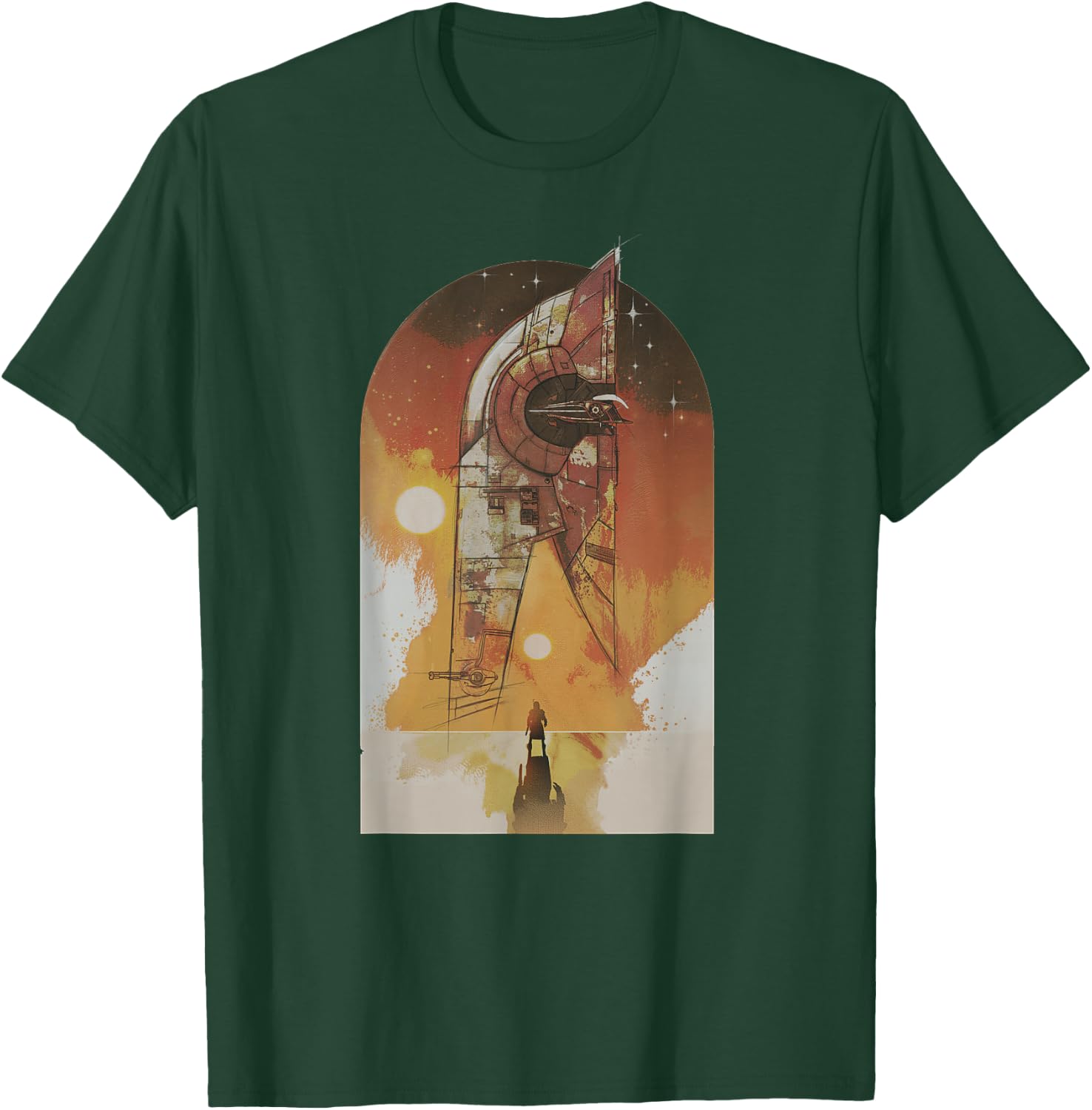 Star Wars The Book of Boba Fett Ship Tatooine T-Shirt - T-Shirt | Forest