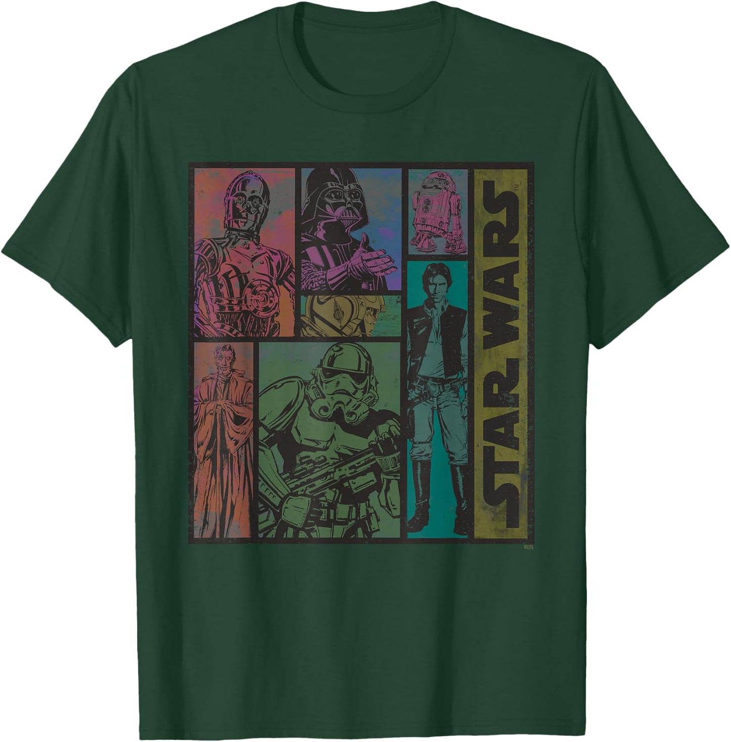Star Wars Classic Comic Art Episode IV Retro Vintage T-Shirt - T-Shirt | Forest