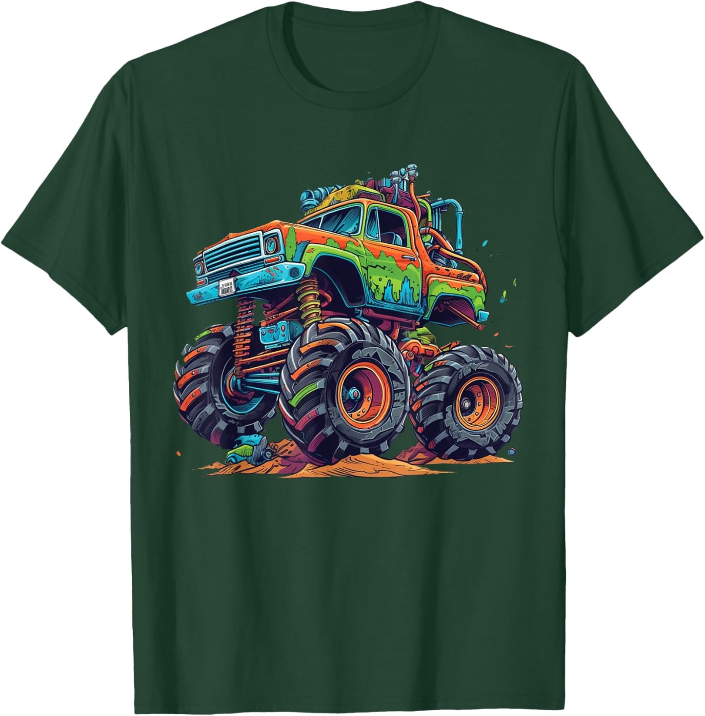 Monster Truck for toddlers Youth & Adults T-Shirt - T-Shirt | Forest