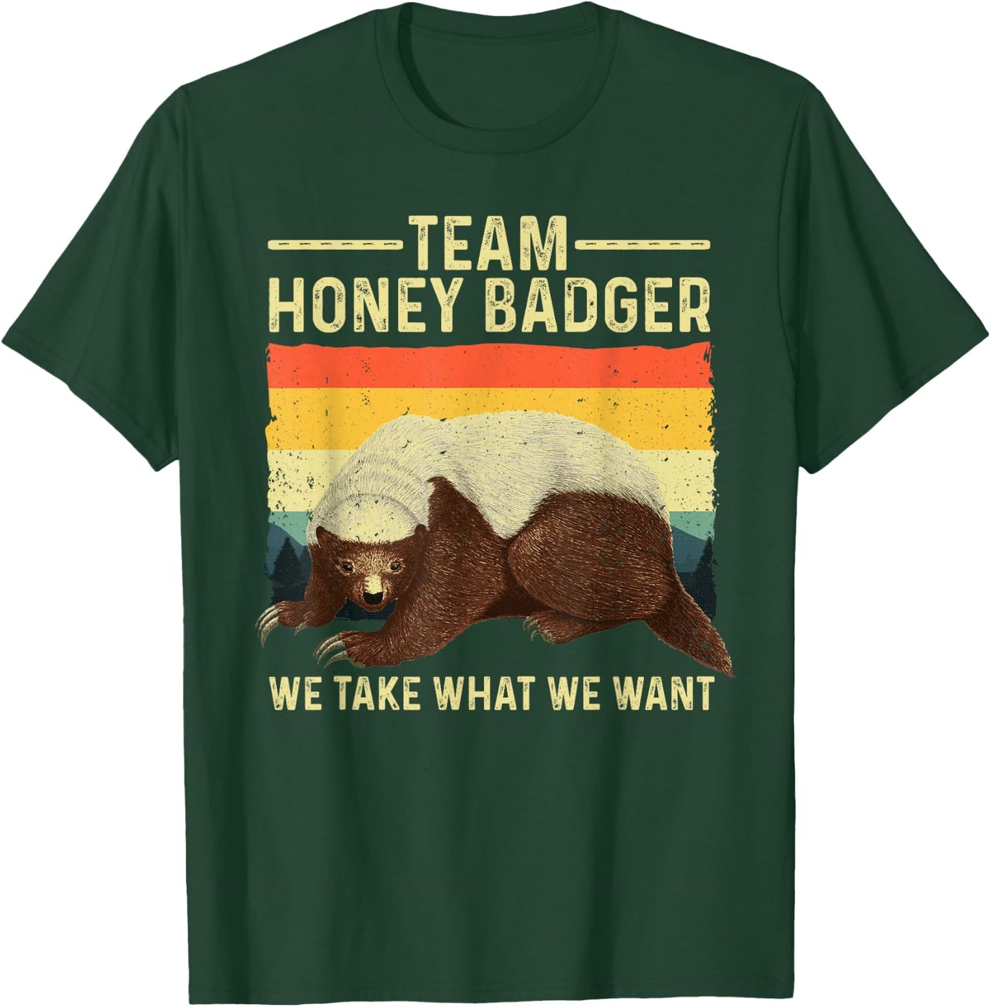 Cute Honey Badger Art Women Ratel Honey Badger Lover T-Shirt - T-Shirt | Forest