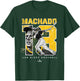 Number and Portrait Manny Machado San Diego MLBPA Small T-Shirt - T-Shirt | Forest