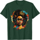 Colorful Art Black Queen Afro Melanin Dripping Juneteenth T-Shirt - T-Shirt | Forest