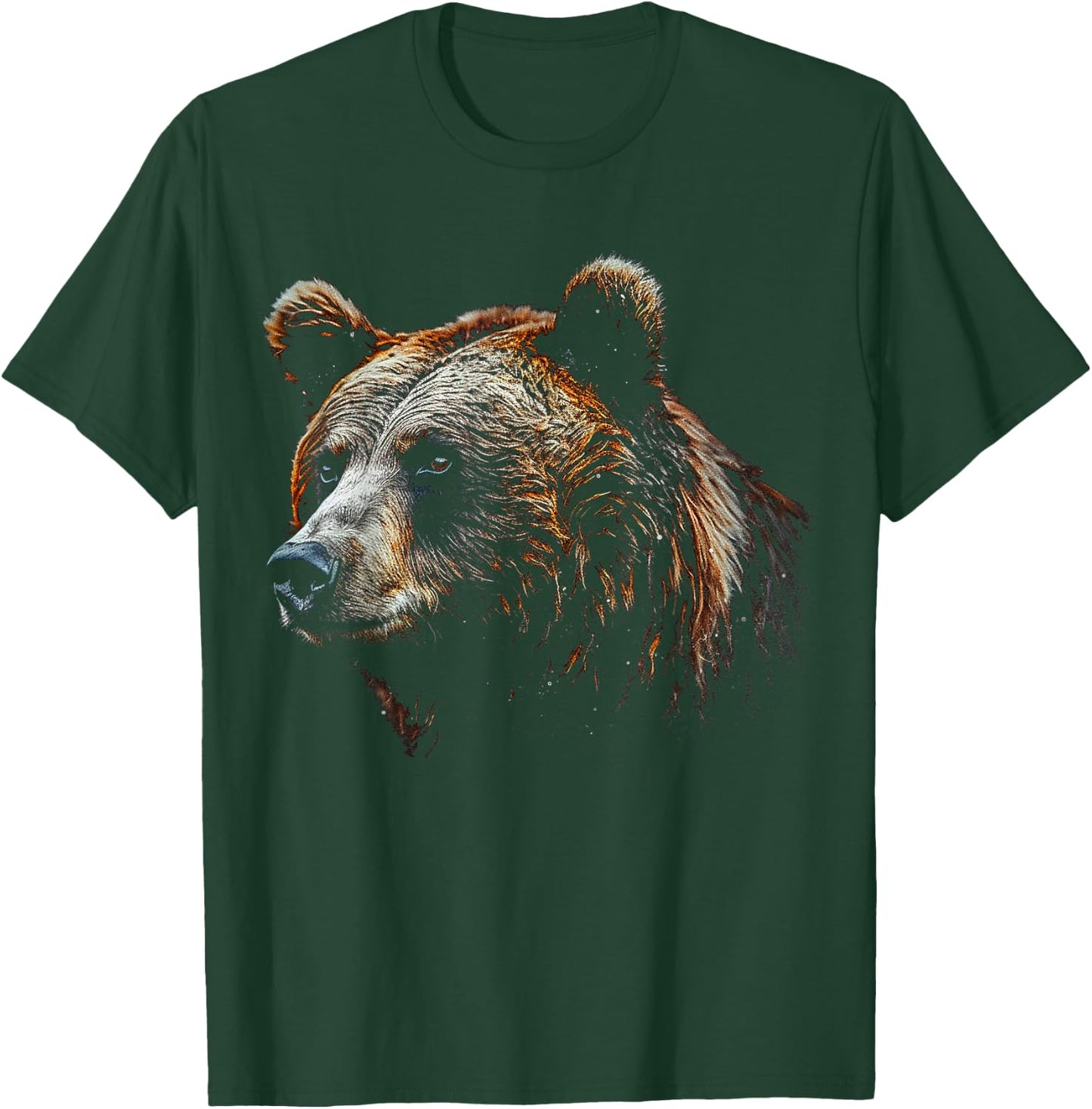 Bear Lover Artwork | Animal Motif Bear T-Shirt - T-Shirt | Forest