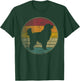 Newfoundland Dog Vintage Silhouette 70s 80s Retro Distressed Men Women Kids T-Shirt - T-Shirt | Forest