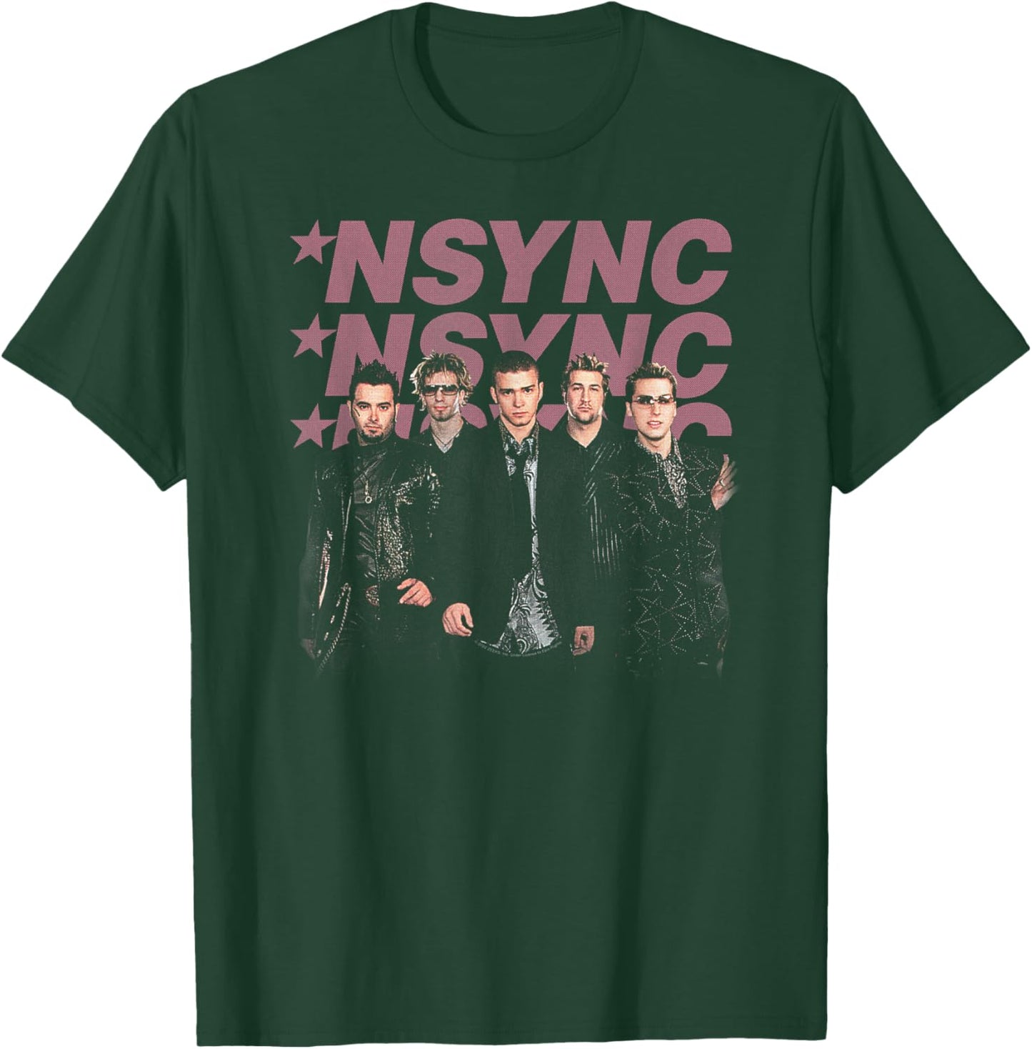 NSYNC Official Triple NSYNC Band T-Shirt - T-Shirt | Forest