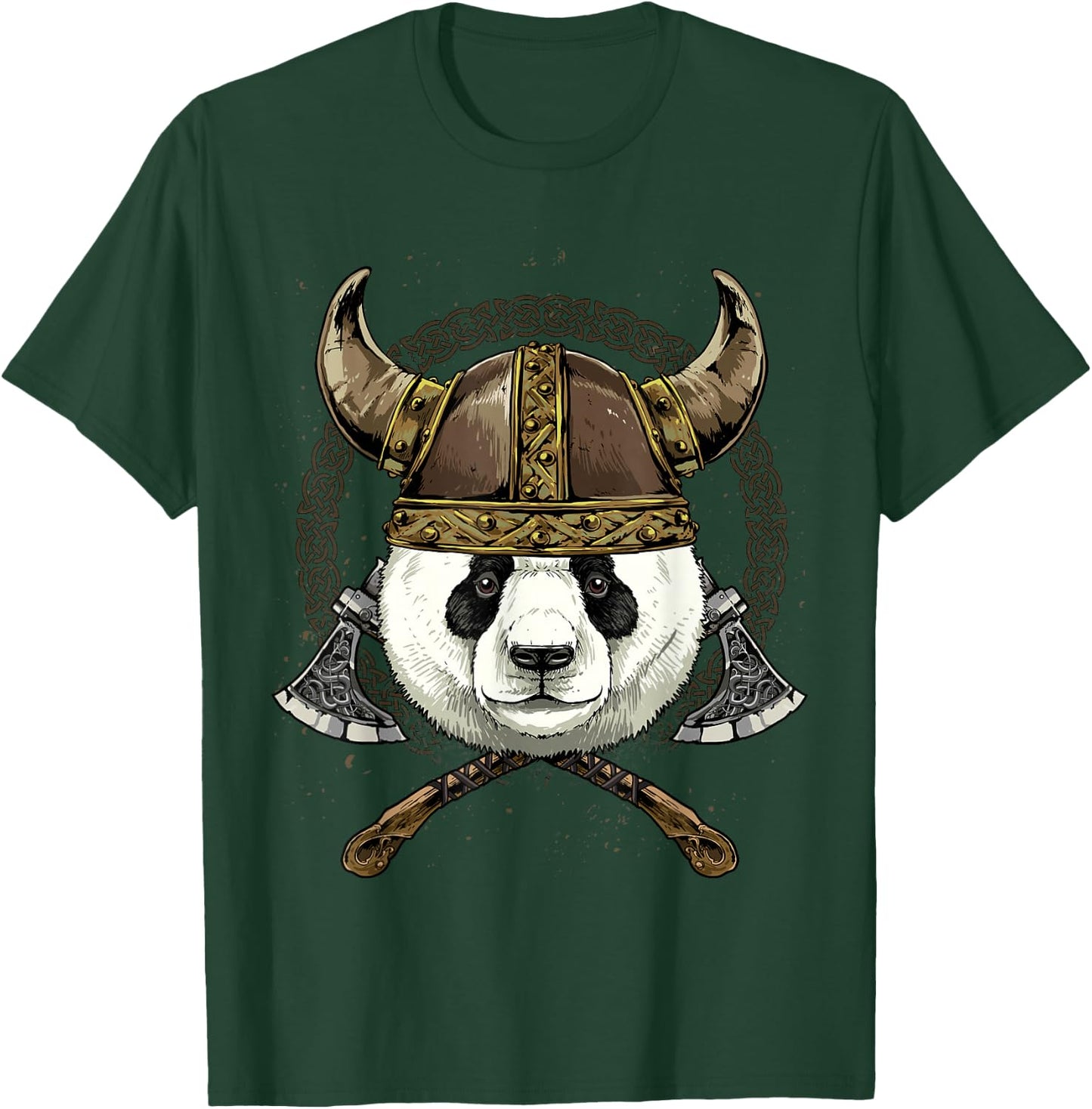 Viking Giant Panda Bear Renaissance Norse Pagan Valhalla T-Shirt - T-Shirt | Forest