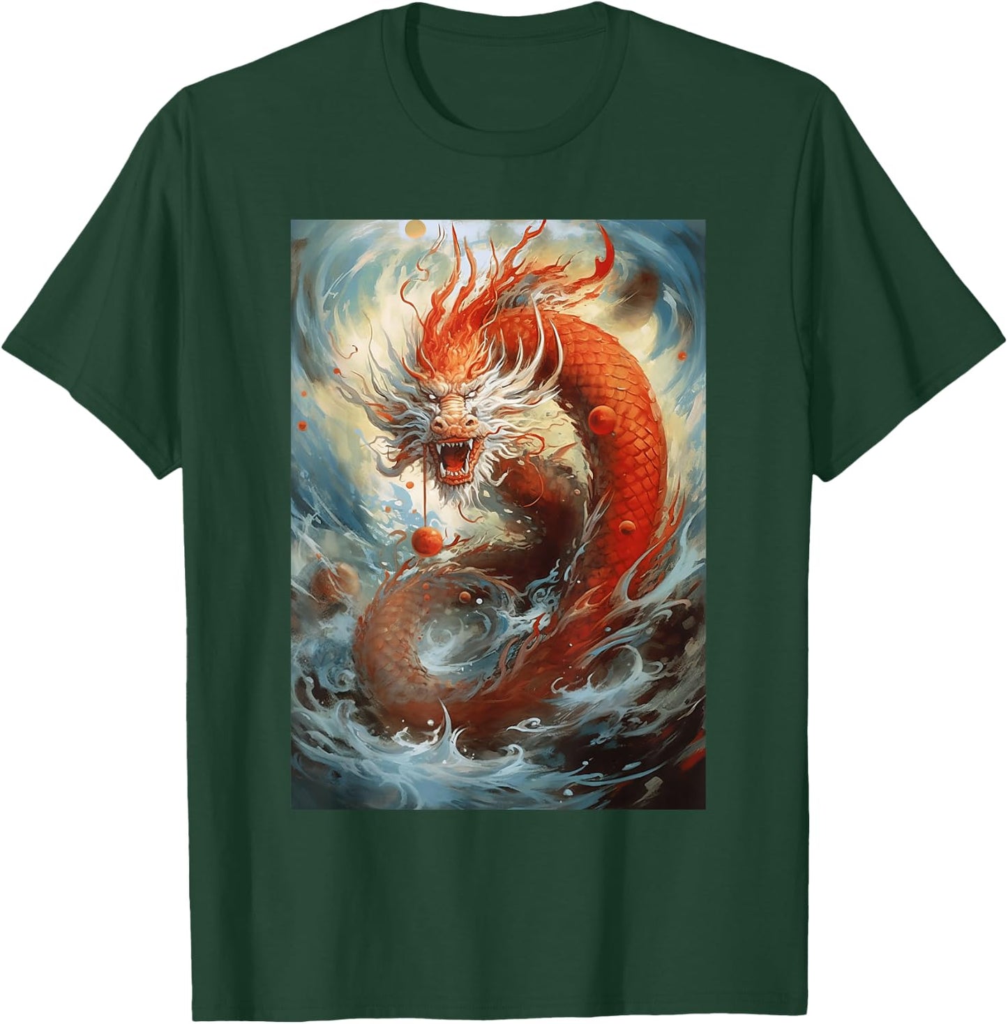 Dragon Art Chinese Symbol Of Power Strength Good Luck T-Shirt - T-Shirt | Forest