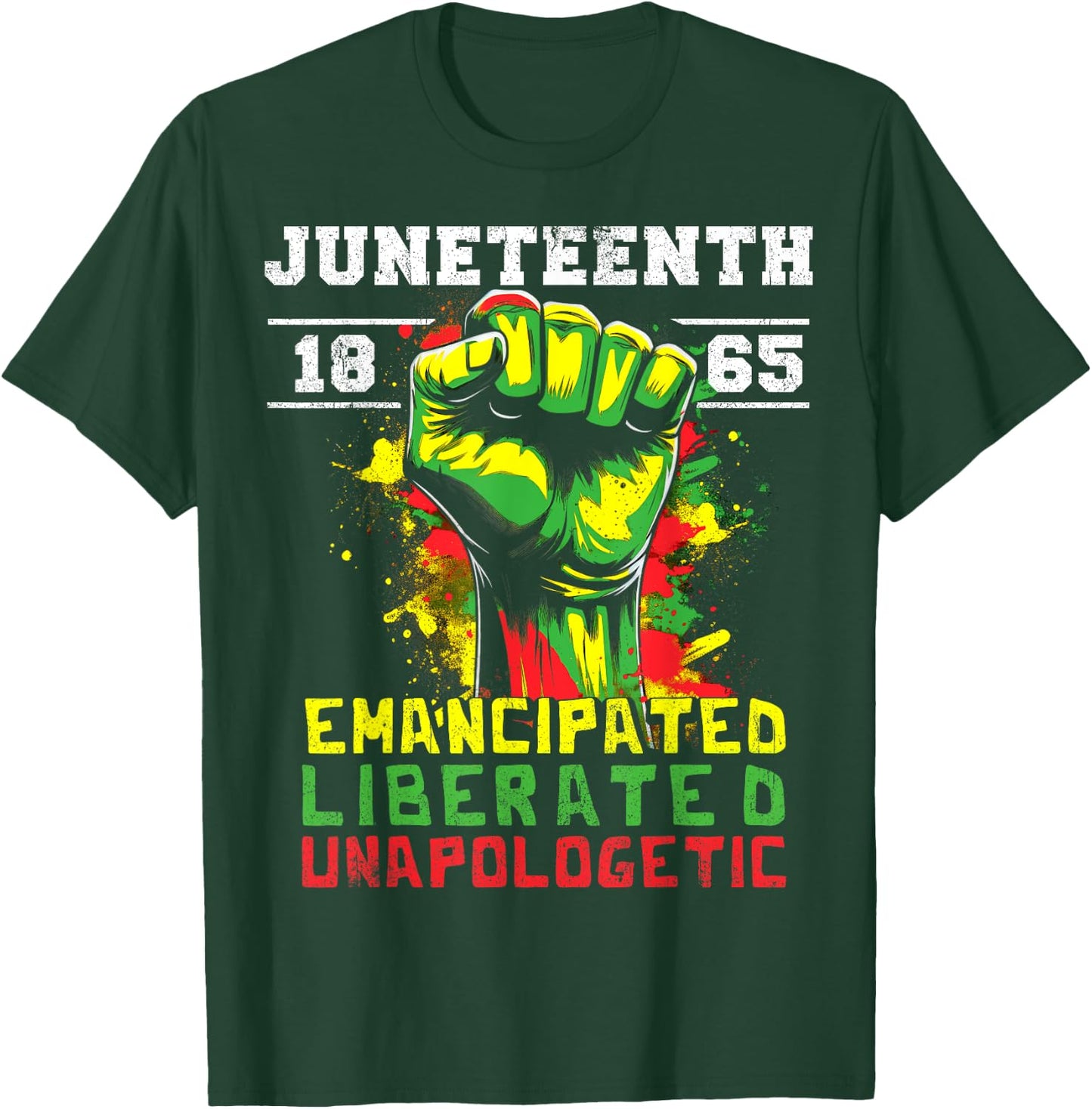 Juneteenth 1865 Black History African American Freedom T-Shirt - T-Shirt | Forest