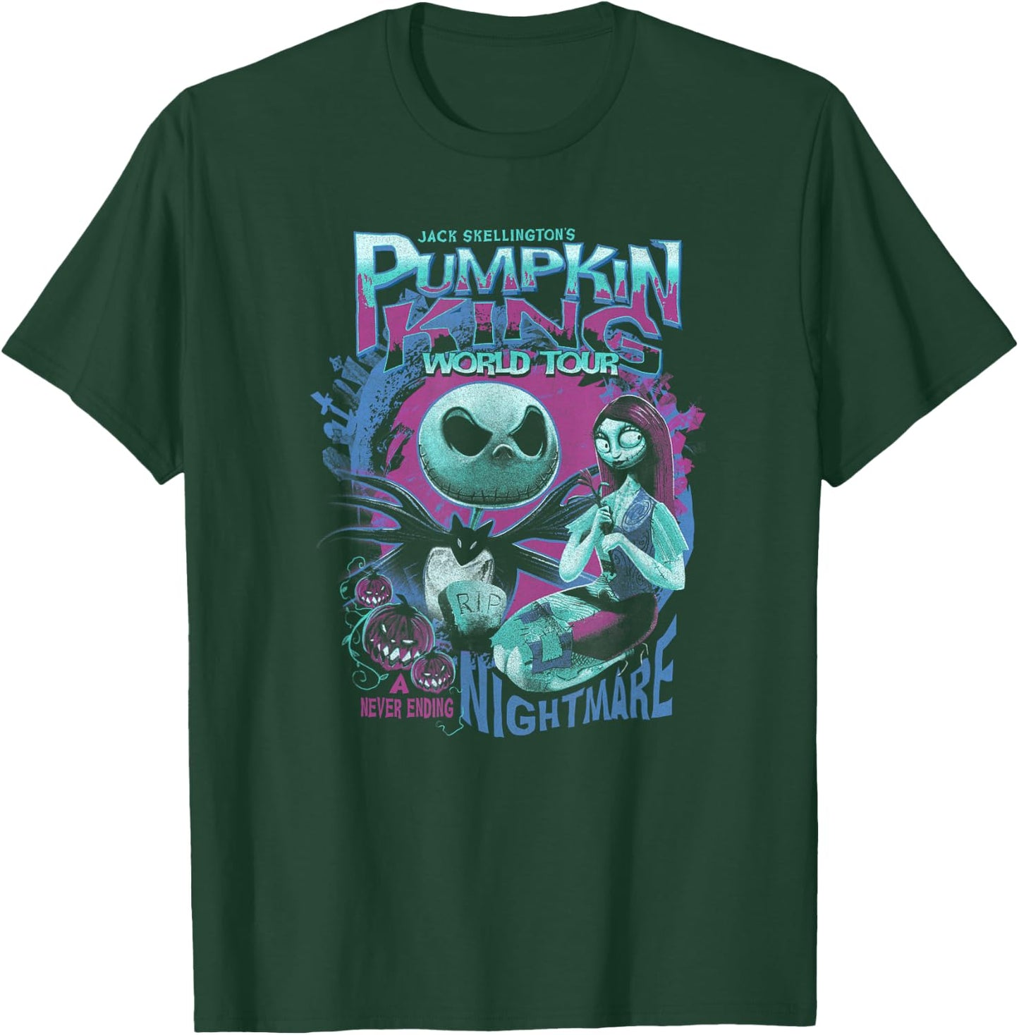 Disney The Nightmare Before Christmas Jack and Sally Tour T-Shirt - T-Shirt | Forest