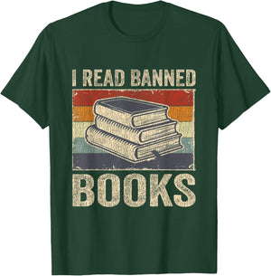 I Read Banned Books Week Librarian Freedom Reader Nerd Men T-Shirt - T-Shirt | Forest