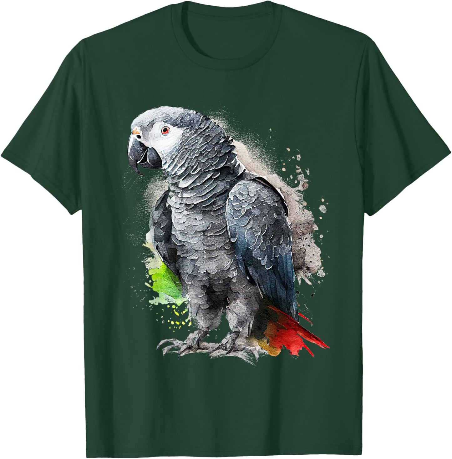 Beautiful African Grey Parrot T-Shirt - T-Shirt | Forest