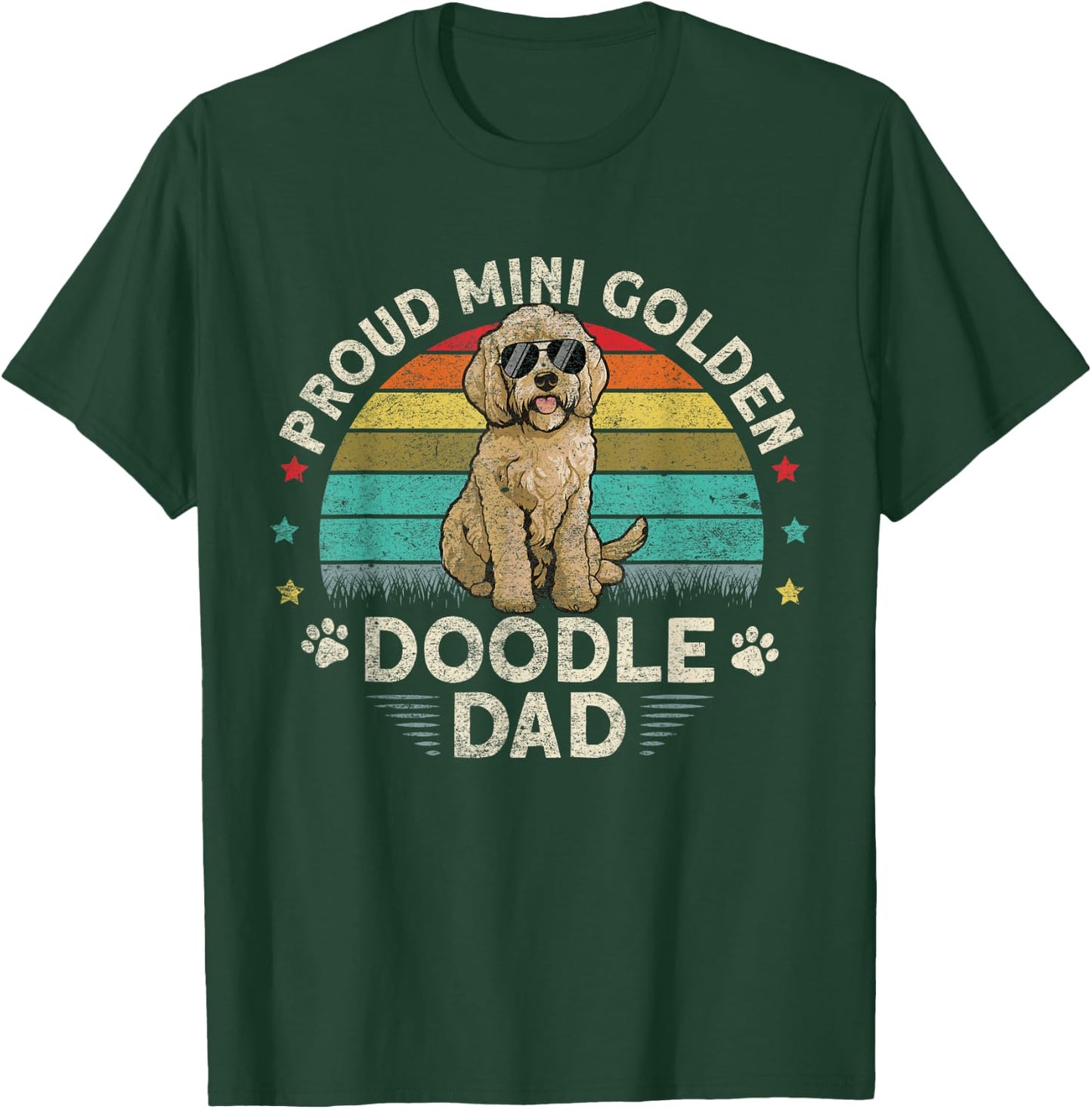 Mini Golden Doodle Plush Shoes Minidoodle Mini Goldendoodle T-Shirt - T-Shirt | Forest