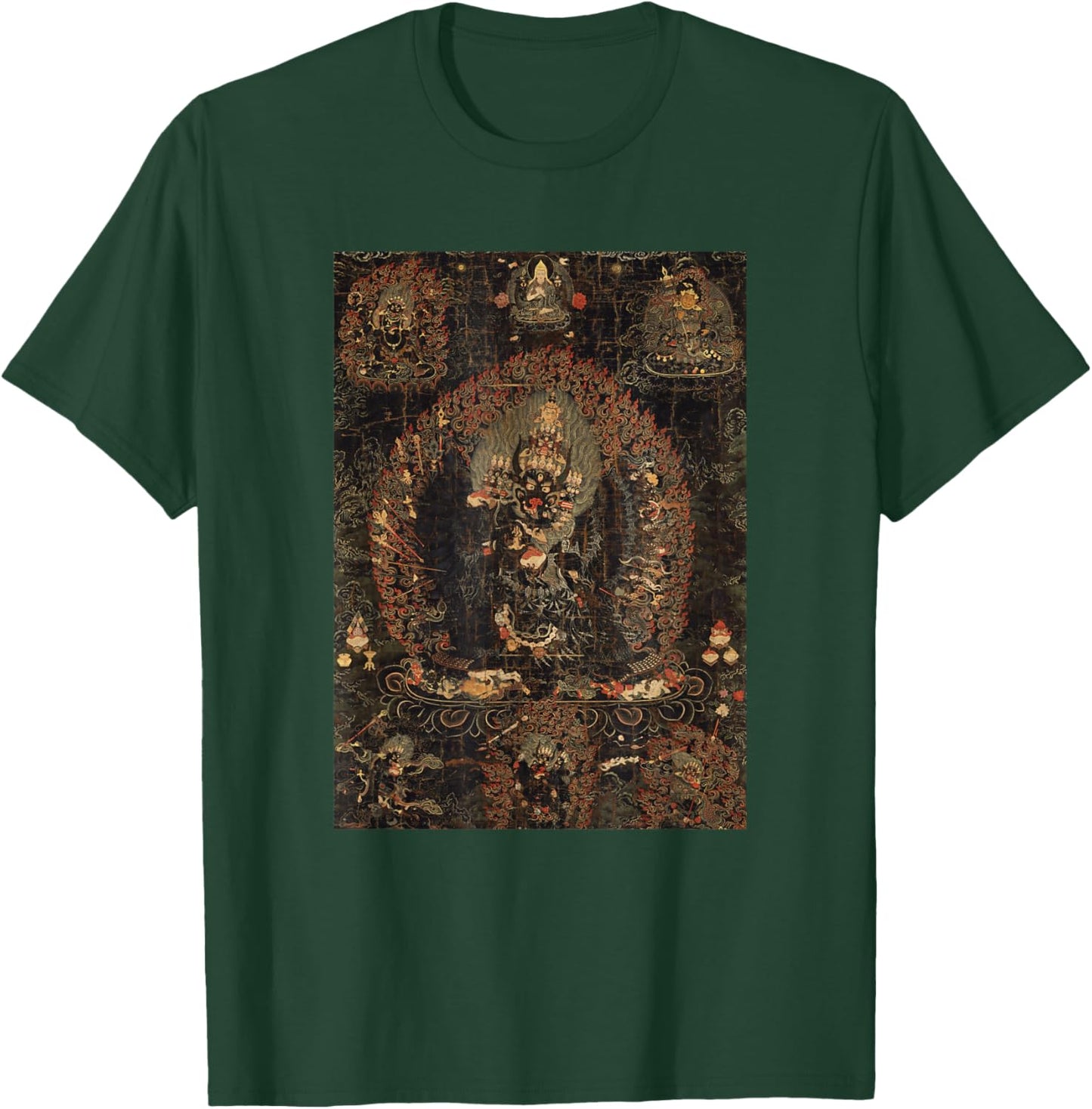 Vajrabhairava Tibetan Buddhist Thangka Art T-Shirt - T-Shirt | Forest