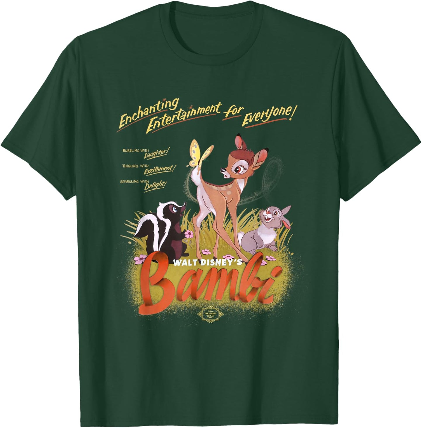 Disney Bambi Vintage Movie Art Classic T-Shirt - T-Shirt | Forest