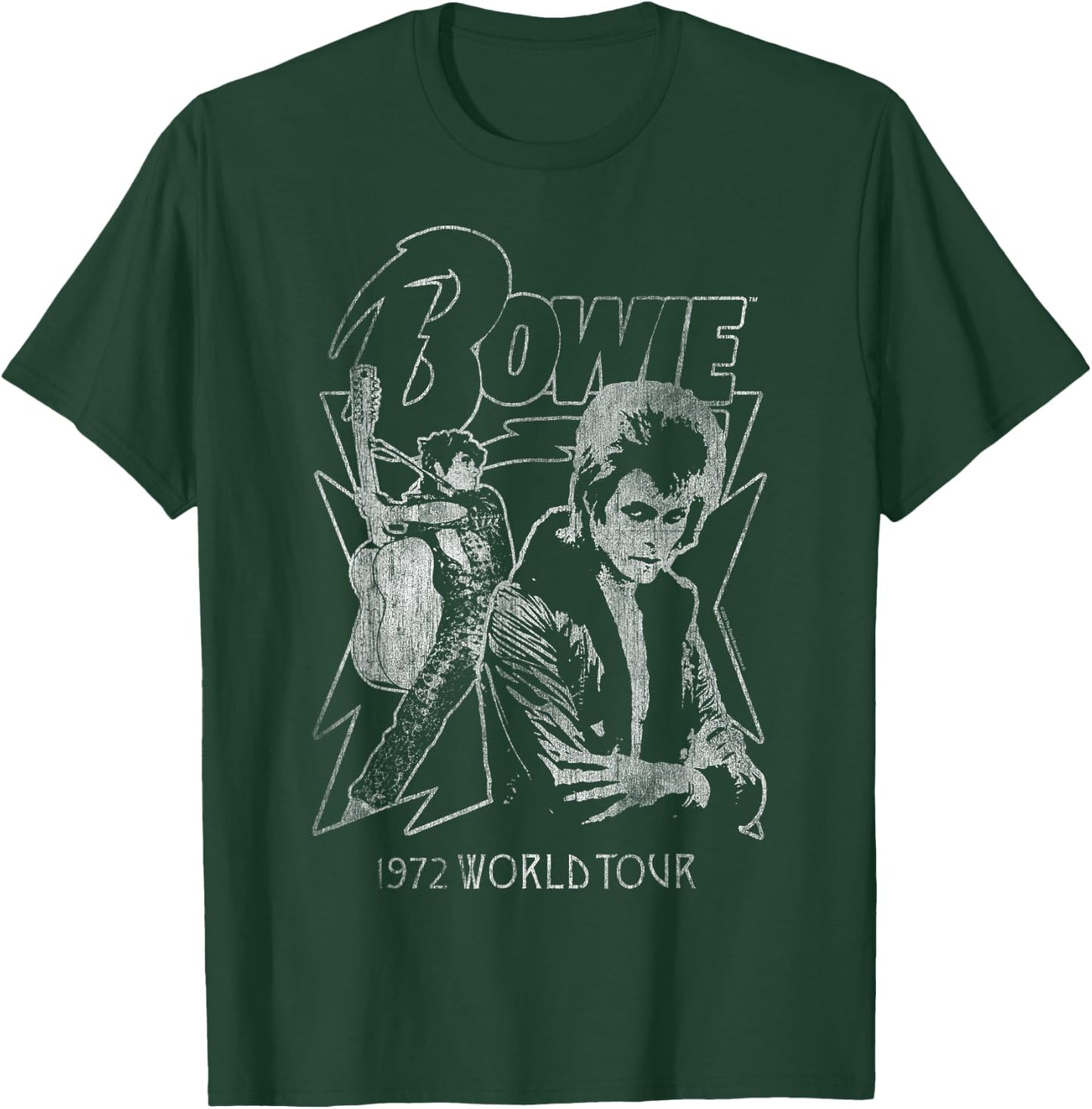 David Bowie Music Rock Mono 1972 World Tour T-Shirt - T-Shirt | Forest