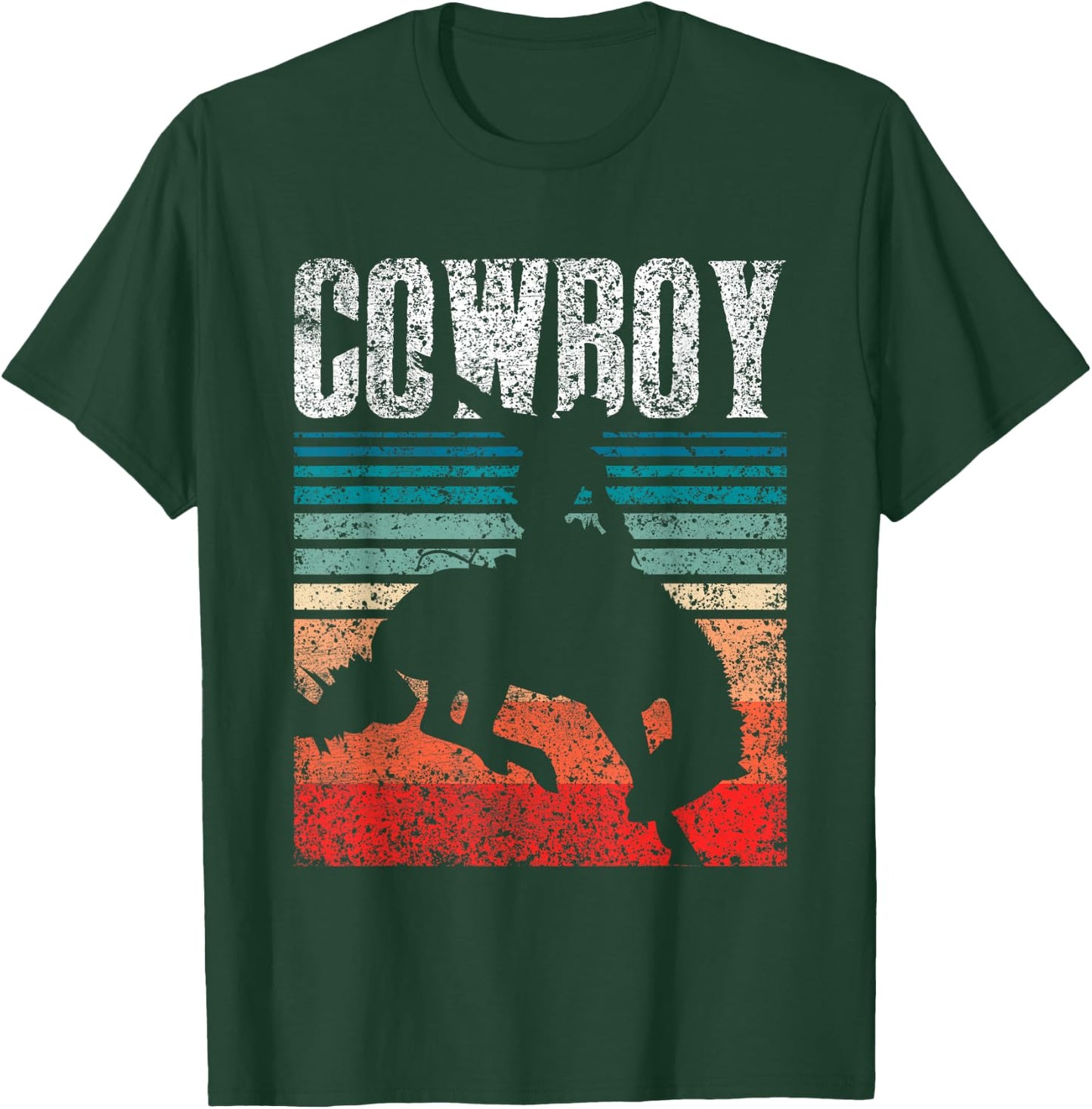 Love Design Cowboys Lover Cowboy - & -Youth Boys Black Polyester 65% Cotton 35% Short Sleeve Regular Fit - Cowboy - Small - Christmas, Birthday T-Shirt - T-Shirt | Forest