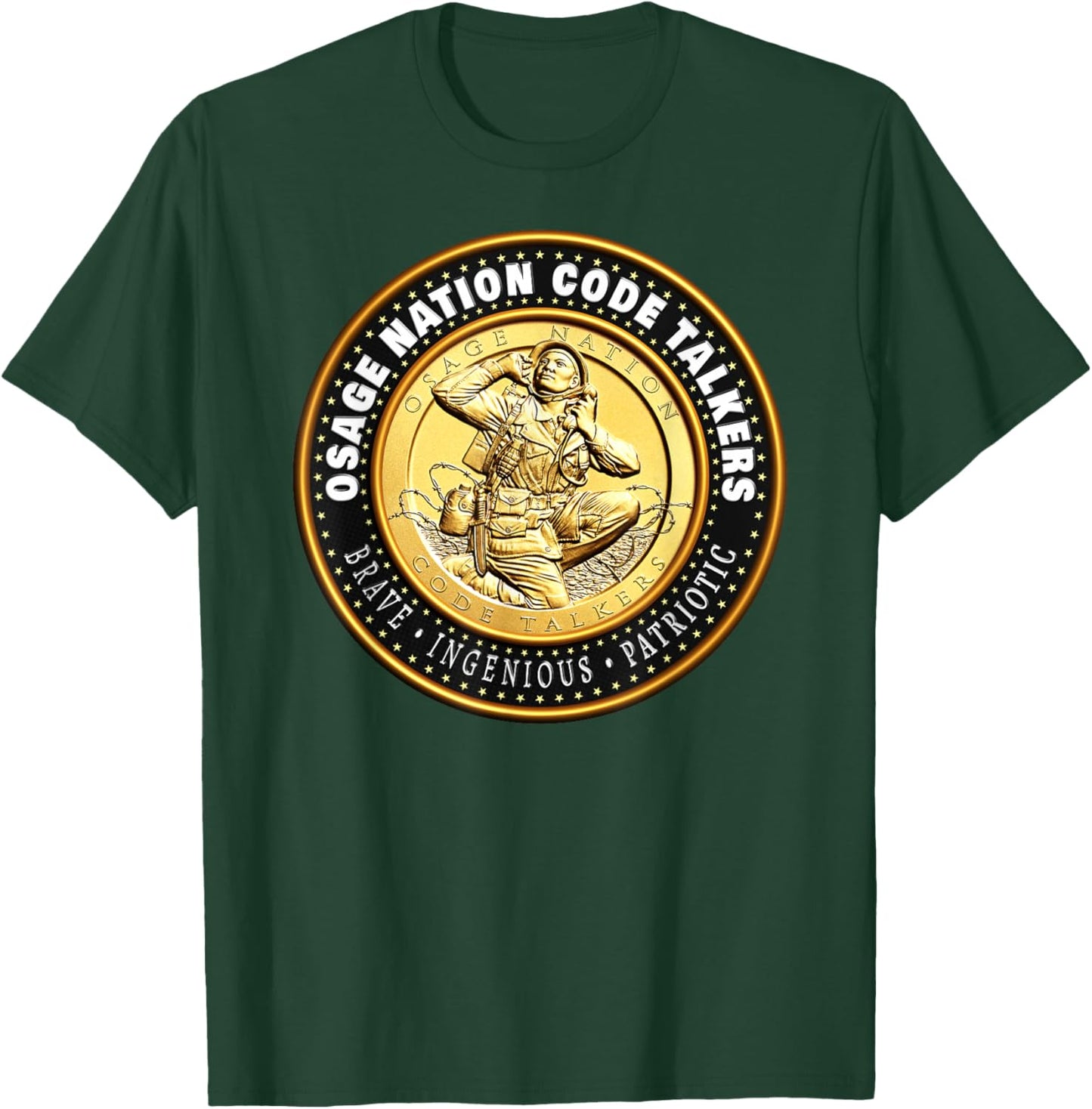 Commemorative Osage Nation Code Talkers for Heritage T-Shirt - T-Shirt | Forest