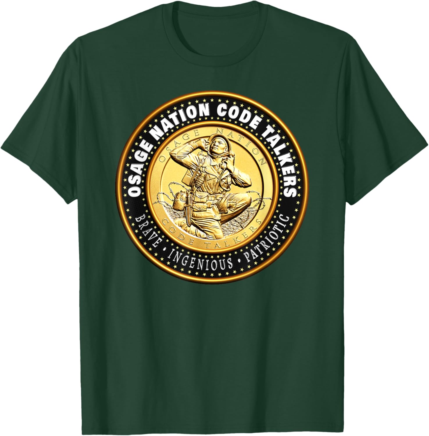 Commemorative Osage Nation Code Talkers for Heritage T-Shirt - T-Shirt | Forest