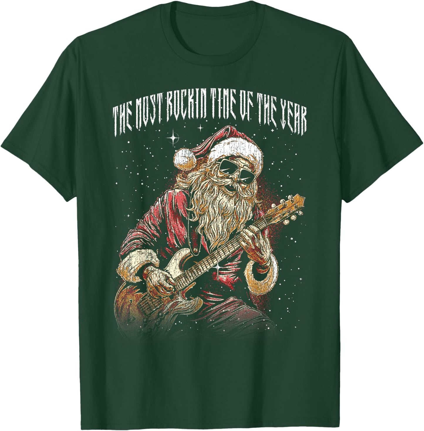 The most rockin time of the year cool Christmas Rock N Roll T-Shirt - T-Shirt | Forest