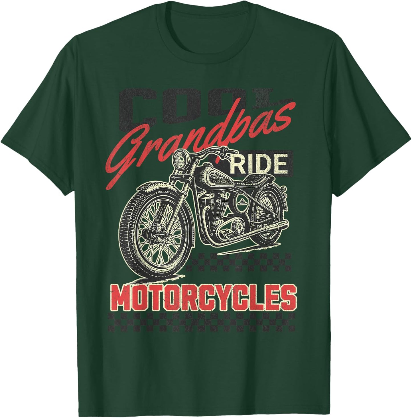 Cool Grandpas Ride Motorcycles Motorcycle Lovers Rider T-Shirt - T-Shirt | Forest