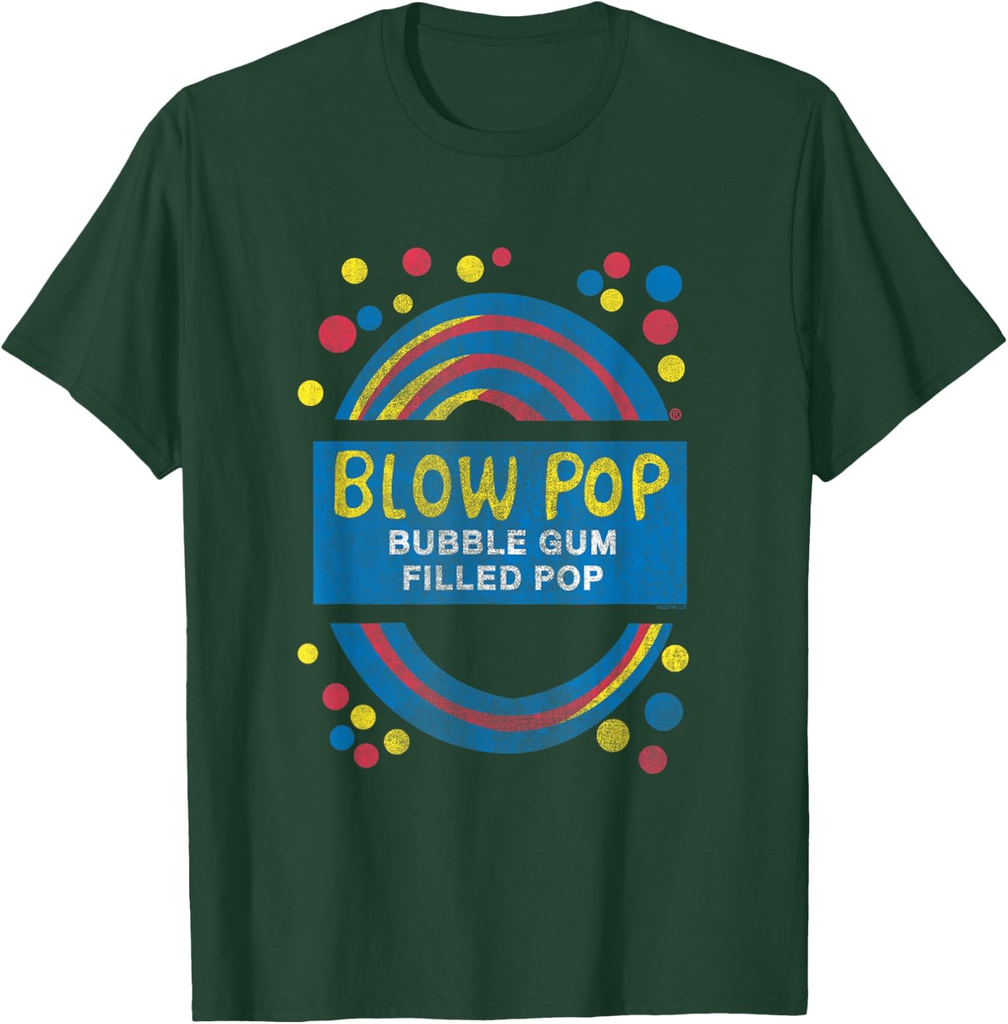 Charms Blow Pop Retro Wrapper Logo Sucker Candy T-Shirt - T-Shirt | Forest