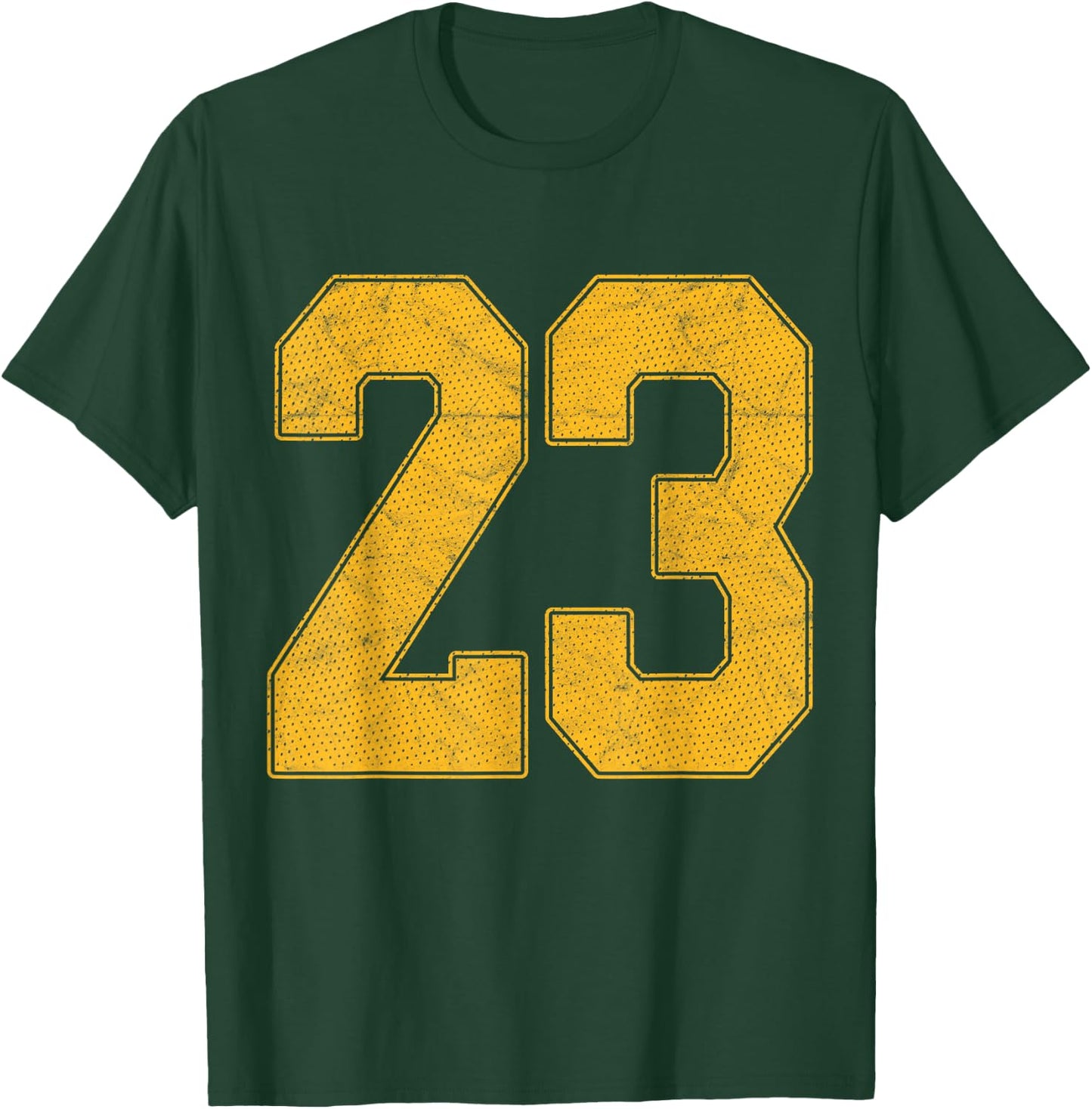 Number 23 Numbered Uniform Sports Team Jersey 23rd Birthday T-Shirt - T-Shirt | Forest