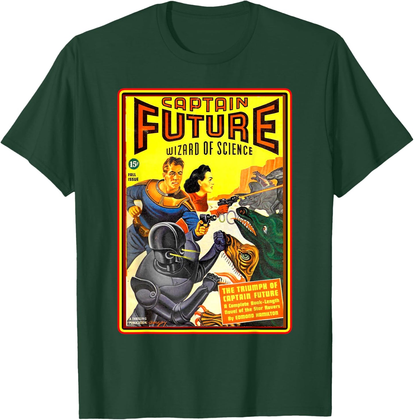 Retro Vintage Captain Future Comic Magazine T-Shirt - T-Shirt | Forest