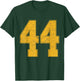 Number 44 Numbered Uniform Sports Team Jersey 44th Birthday T-Shirt - T-Shirt | Forest