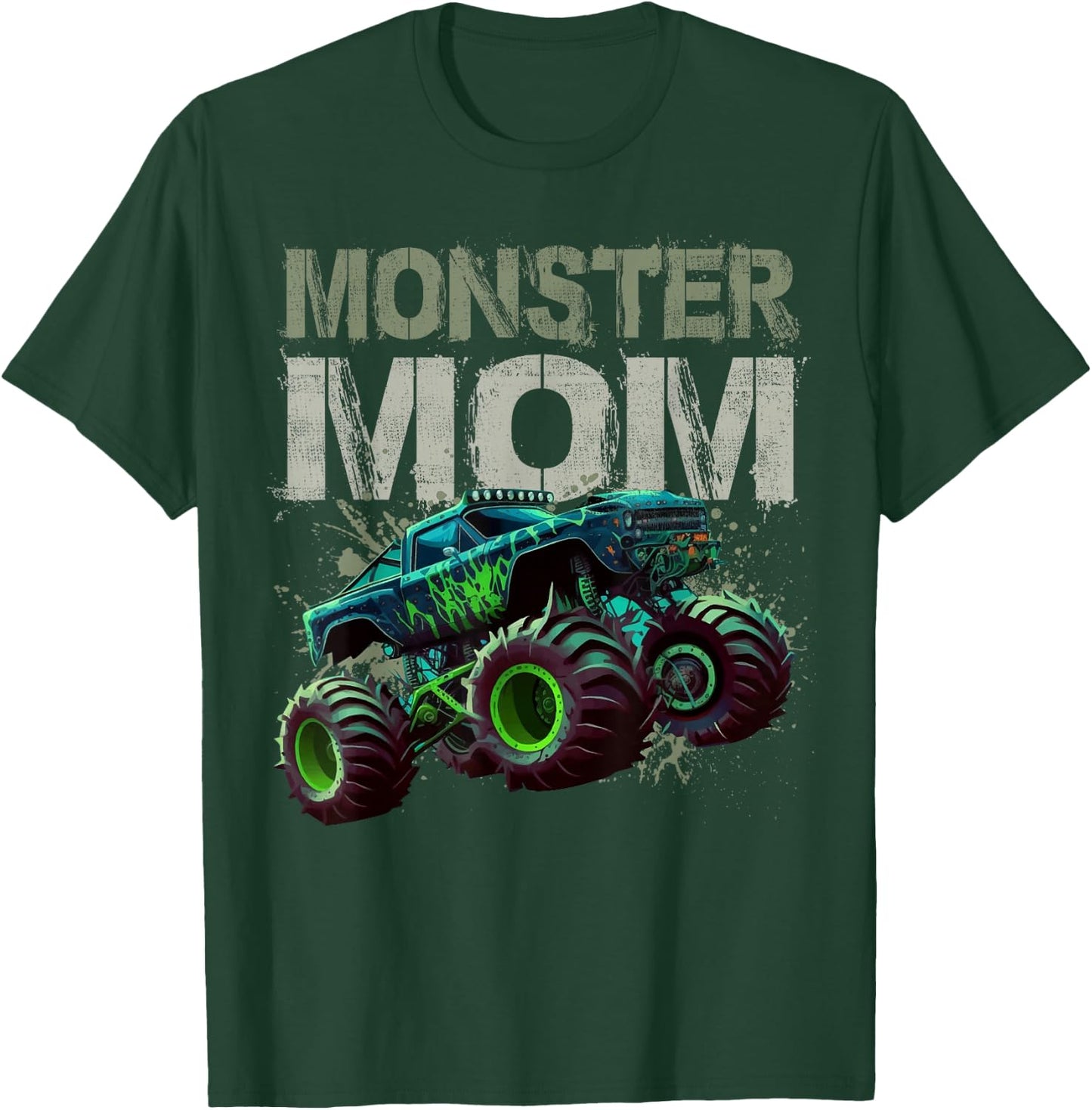 Monster Truck Mom Family Matching Monster Truck Lovers T-Shirt - T-Shirt | Forest