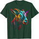 Goat Colorful Artwork | Animal Motif Goat T-Shirt - T-Shirt | Forest