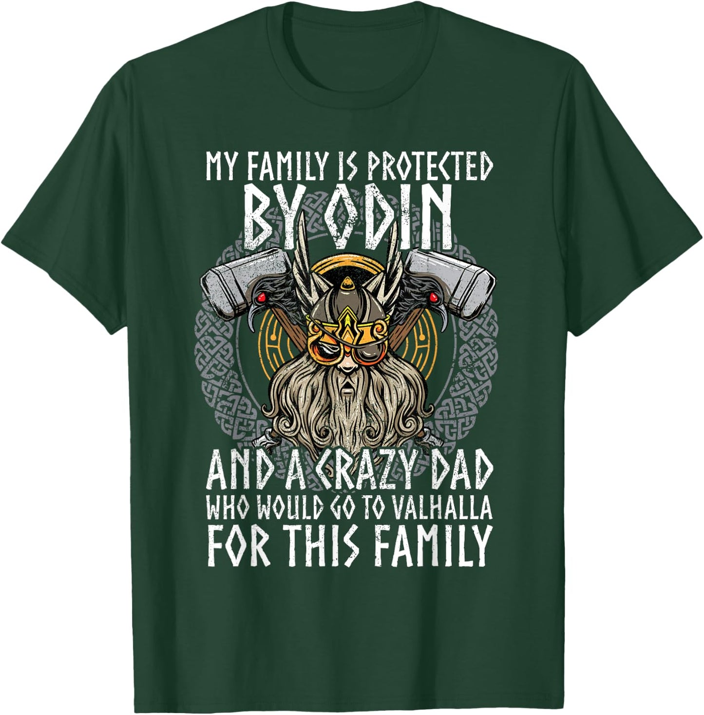 Viking Norse Mythology Husband Viking Dad T-Shirt - T-Shirt | Forest