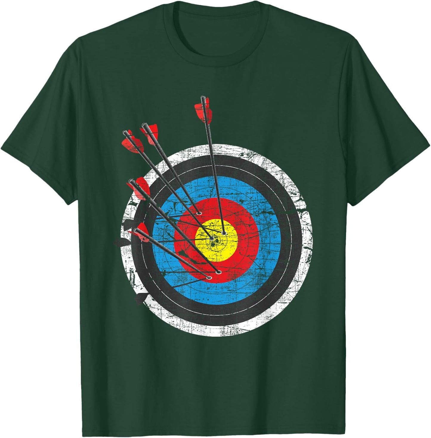 Archery Target - Archer Bowman Bow Hunting Bowhunter T-Shirt - T-Shirt | Forest