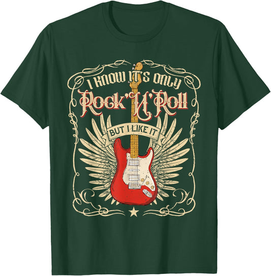 I Know It's Only Rock'n'Roll But I Like It, Rock Music T-Shirt - T-Shirt | Forest