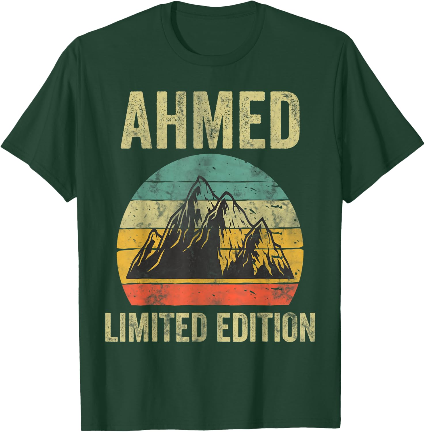 Personalized Name Shirt Ahmed Vintage Limited Edition T-Shirt - T-Shirt | Forest