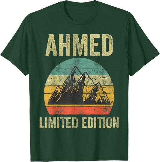 Personalized Name Shirt Ahmed Vintage Limited Edition T-Shirt - T-Shirt | Forest