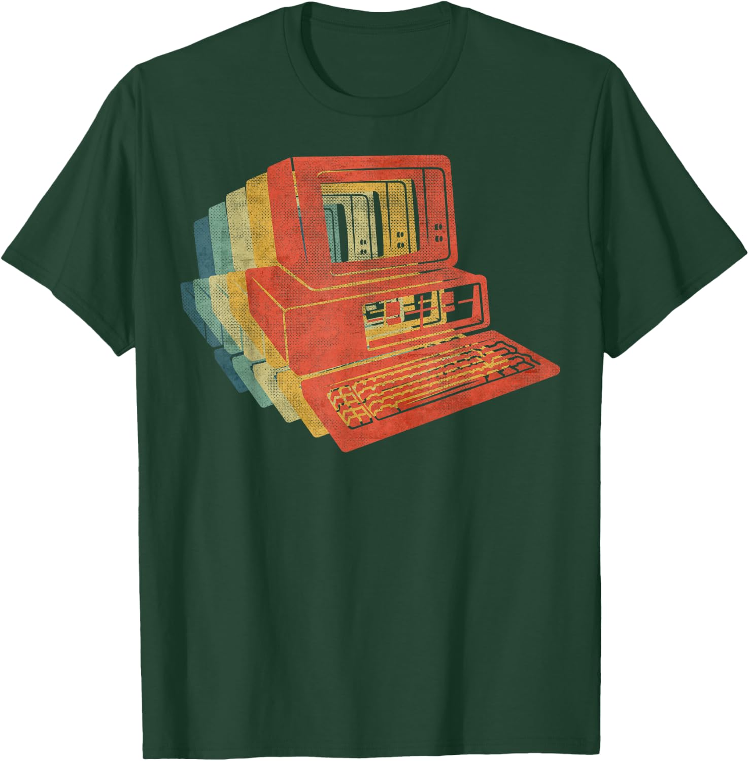 Computer Retro T-Shirt - T-Shirt | Forest