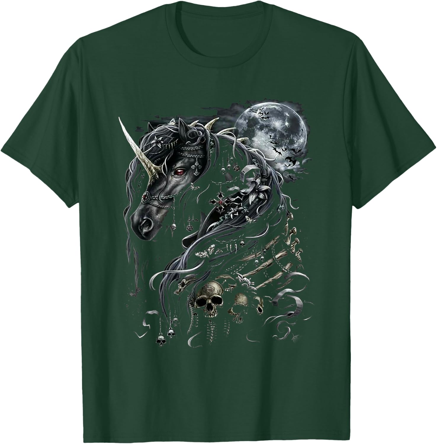Gothic Unicorn T-Shirt - T-Shirt | Forest