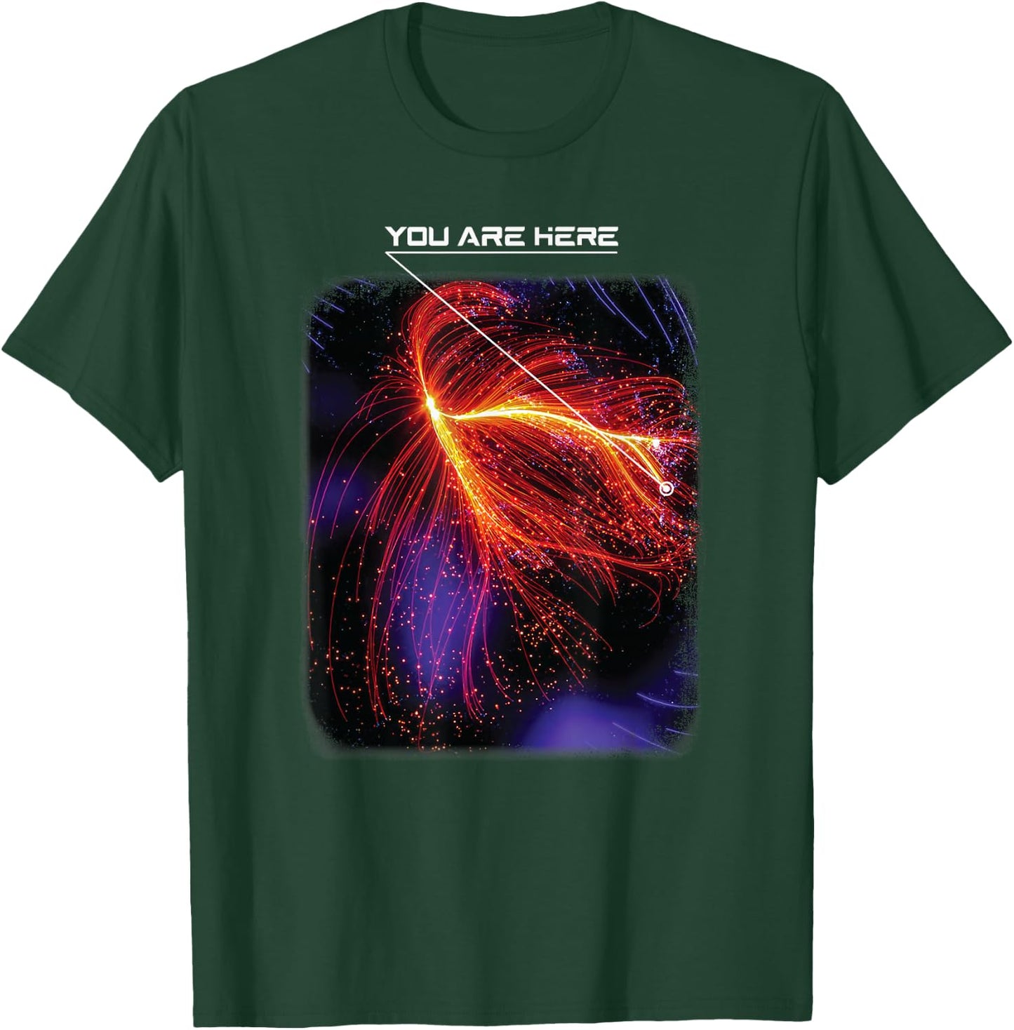 You Are Here Astronomy Laniakea Supercluster Our Galaxy T-Shirt - T-Shirt | Forest