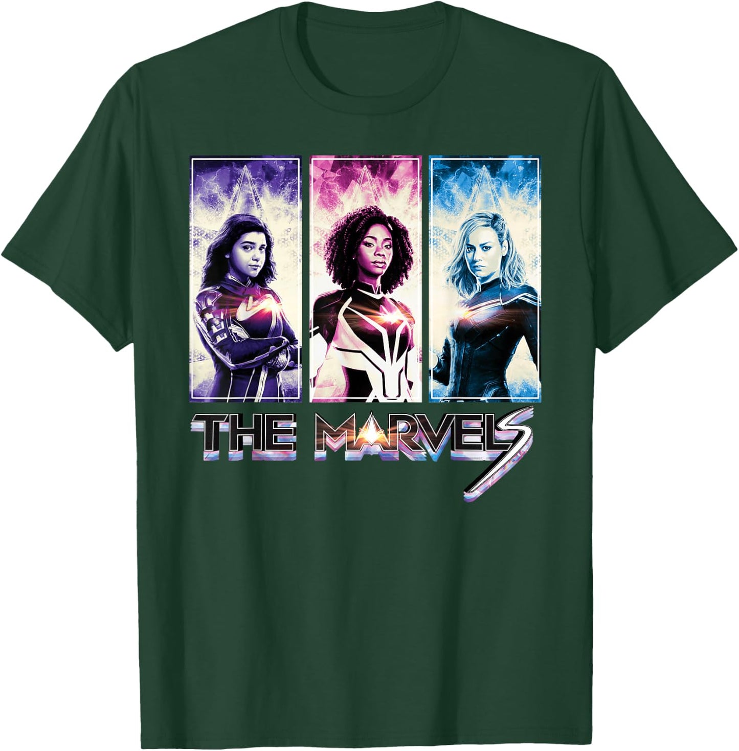 Marvel Studios The Marvels Ms. Marvel Photon Captain Marvel T-Shirt - T-Shirt | Forest