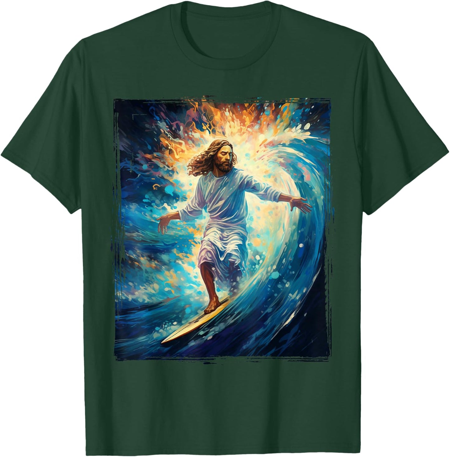 Jesus walking on water Evangelical Christian T-Shirt - T-Shirt | Forest