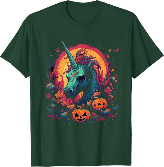 Zombie Unicorn Halloween Costume Magical Women Girls T-Shirt - T-Shirt | Forest