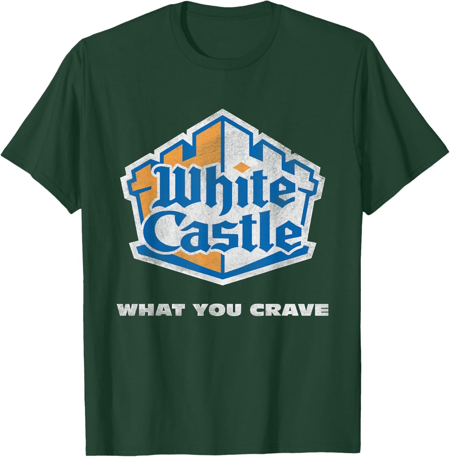White Castle Distressed Logo T-Shirt - T-Shirt | Forest