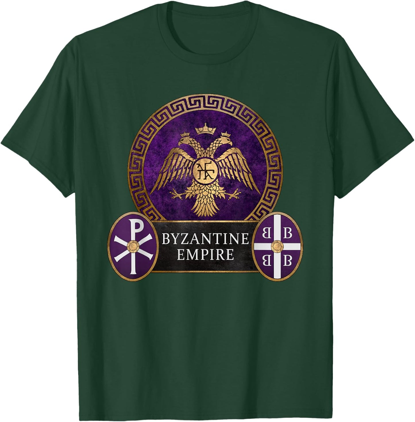 Byzantine Empire Symbol of Constantinople T-Shirt - T-Shirt | Forest